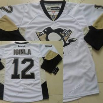 Herrar Pittsburgh Penguins #12 Jarome Iginla Vit Tröjor