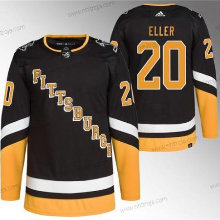 Herrar Pittsburgh Penguins #20 Lars Eller Svart Stitched Tröjor