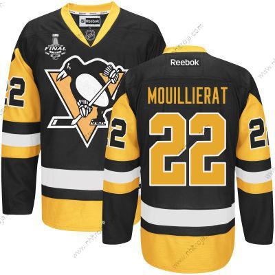 Herrar Pittsburgh Penguins #22 Kael Mouillierat Svart Tredje tröjan 2017 Stanley Cup NHL Finals Patch Tröjor