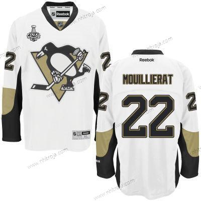 Herrar Pittsburgh Penguins #22 Kael Mouillierat Vit Road 2017 Stanley Cup NHL Finals Patch Tröjor