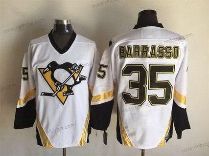 Herrar Pittsburgh Penguins #35 Tom Barrasso 2002-03 Vit CCM Vintage Tröjor