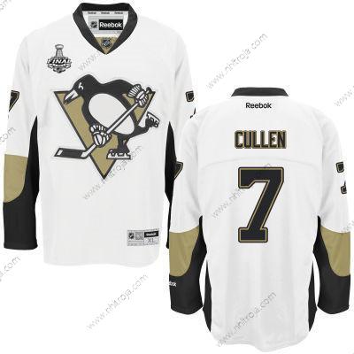 Herrar Pittsburgh Penguins #7 Matt Cullen Vit Road 2017 Stanley Cup NHL Finals Patch Tröjor