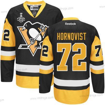 Herrar Pittsburgh Penguins #72 Patric Hornqvist Svart Tredje tröjan 2017 Stanley Cup NHL Finals Patch Tröjor