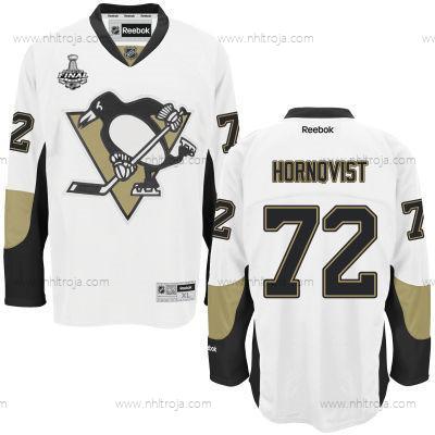 Herrar Pittsburgh Penguins #72 Patric Hornqvist Vit Road 2017 Stanley Cup NHL Finals Patch Tröjor