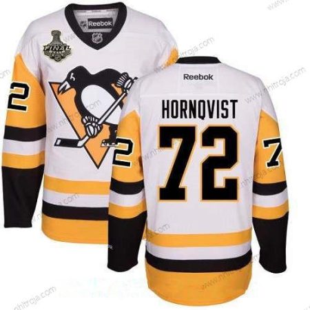 Herrar Pittsburgh Penguins #72 Patric Hornqvist Vit Tredje tröjan 2017 Stanley Cup Finals Patch Stitched NHL Reebok Hockey Tröjor