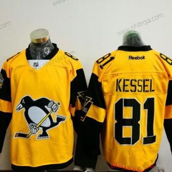 Herrar Pittsburgh Penguins #81 Phil Kessel Gul 2017 Stadium Series Stitched NHL Reebok Hockey Tröjor