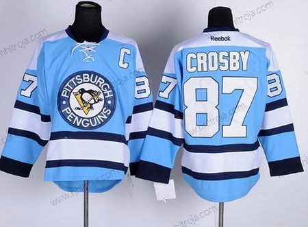 Herrar Pittsburgh Penguins #87 Sidney Crosby Blå Tröjor