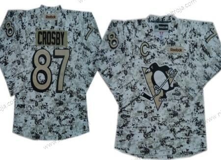 Herrar Pittsburgh Penguins #87 Sidney Crosby Vit Camo Tröjor