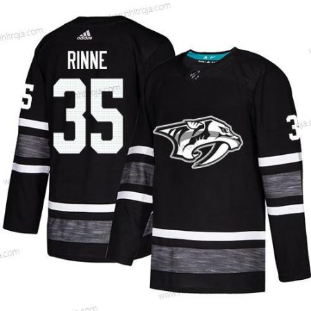 Herrar Predators #35 Pekka Rinne Svart Autentisk 2019 All-Star Stitched Hockey Tröjor