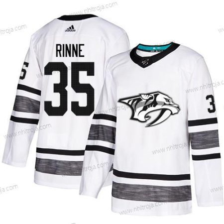 Herrar Predators #35 Pekka Rinne Vit Autentisk 2019 All-Star Stitched Hockey Tröjor