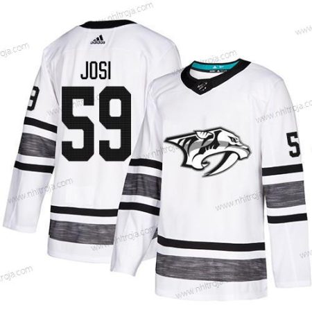 Herrar Predators #59 Roman Josi Vit Autentisk 2019 All-Star Stitched Hockey Tröjor