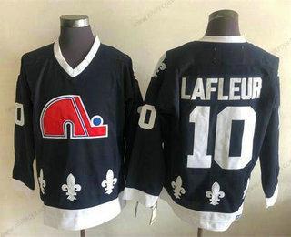 Herrar Quebec Nordiques #10 Lafleur Vit CCM Retro Tröjor