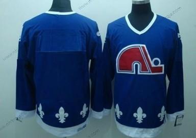 Herrar Quebec Nordiques Skräddarsydda Blå CCM Tröjor