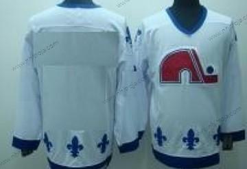 Herrar Quebec Nordiques Skräddarsydda Vit CCM Tröjor