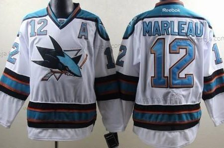 Herrar San Jose Sharks #12 Patrick Marleau Vit Tröjor