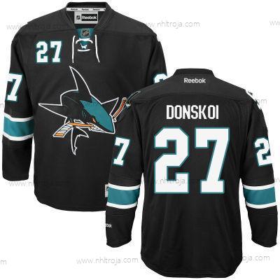 Herrar San Jose Sharks #27 Joonas Donskoi Svart Tredje tröjan Hockey Tröjor