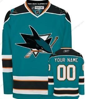 Herrar San Jose Sharks Skräddarsydda Blå Tröjor