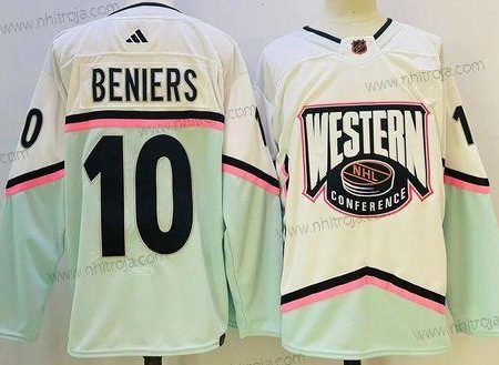 Herrar Seattle Kraken #10 Matty Beniers 2023 Vit All-Star Game Stitched Tröjor