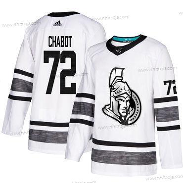 Herrar Senators #72 Thomas Chabot Vit Autentisk 2019 All-Star Stitched Hockey Tröjor