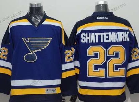 Herrar St. Louis Blues #22 Kevin Shattenkirk 2014 Blå Tröjor