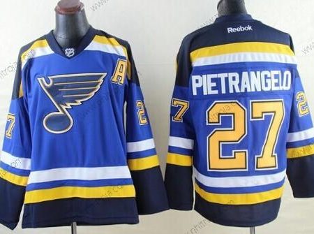 Herrar St. Louis Blues #27 Alex Pietrangelo 2014 Blå Tröjor