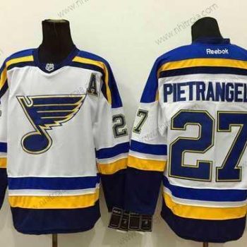 Herrar St. Louis Blues #27 Alex Pietrangelo 2014 Vit Tröjor