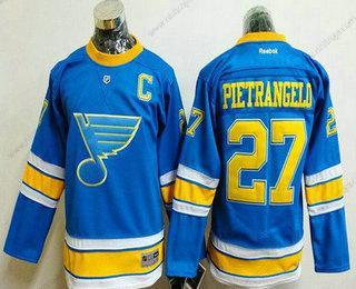 Herrar St. Louis Blues #27 Alex Pietrangelo Blå 2017 Vinter Klassisk Stitched NHL Reebok Hockey Tröjor