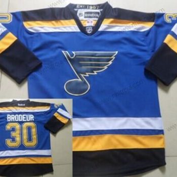 Herrar St. Louis Blues #30 Martin Brodeur 2014 Blå Tröjor