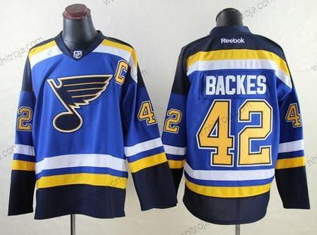 Herrar St. Louis Blues #42 David Backes 2014 Blå Tröjor