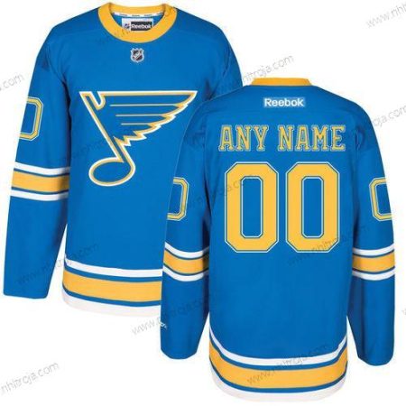 Herrar St. Louis Blues Skräddarsydda Blå Gul Reebok 2017 Vinter Klassisk Tröjor