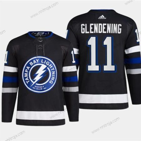 Herrar Tampa Bay Lightning #11 Luke Glendening Svart 2024 Stadium Series Stitched Tröjor