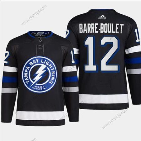 Herrar Tampa Bay Lightning #12 Alex Barre-Boulet Svart 2024 Stadium Series Stitched Tröjor