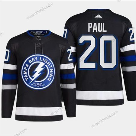 Herrar Tampa Bay Lightning #20 Nicholas Paul Svart 2024 Stadium Series Stitched Tröjor