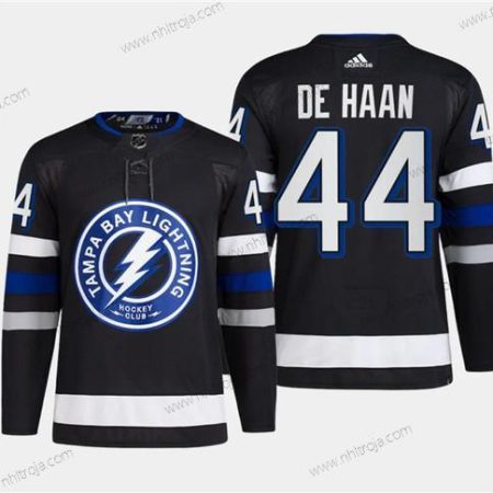 Herrar Tampa Bay Lightning #44 Calvin De Haan Svart 2024 Stadium Series Stitched Tröjor