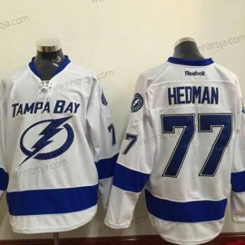 Herrar Tampa Bay Lightning #77 Victor Hedman Vit Tröjor