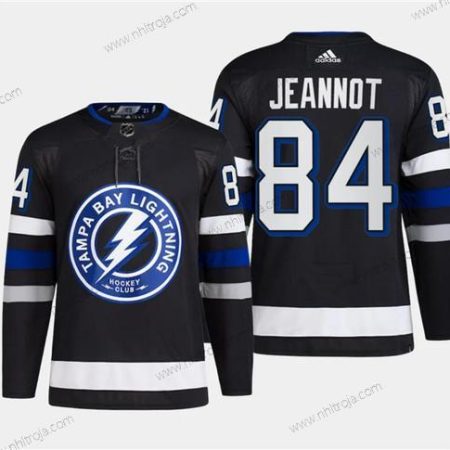 Herrar Tampa Bay Lightning #84 Tanner Jeannot Svart 2024 Stadium Series Stitched Tröjor