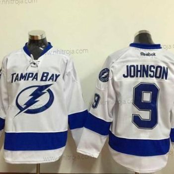 Herrar Tampa Bay Lightning #9 Tyler Johnson Vit Tröjor