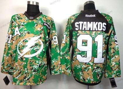 Herrar Tampa Bay Lightning #91 Steven Stamkos 2014 Camo Tröjor