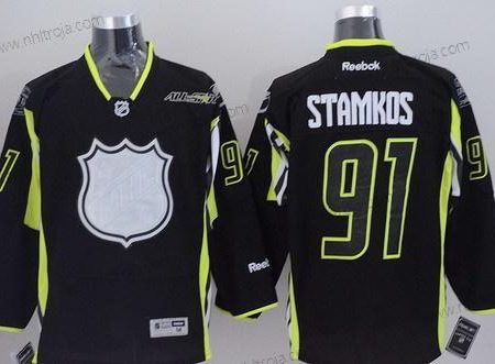 Herrar Tampa Bay Lightning #91 Steven Stamkos 2015 All-Stars Svart Tröjor