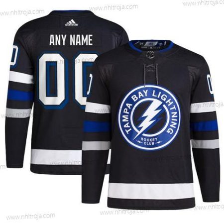 Herrar Tampa Bay Lightning Skräddarsydda Svart 2024 Stadium Series Stitched Tröjor