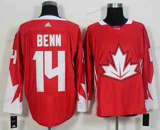 Herrar Team Kanada #14 Jamie Benn Röd 2016 World Cup Of Hockey Game Tröjor