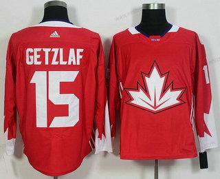 Herrar Team Kanada #15 Ryan Getzlaf Röd 2016 World Cup Of Hockey Game Tröjor