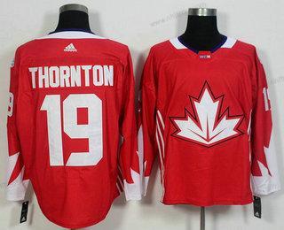 Herrar Team Kanada #19 Joe Thornton Röd 2016 World Cup Of Hockey Game Tröjor