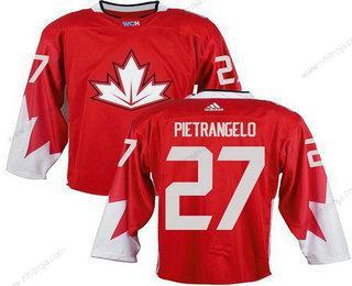 Herrar Team Kanada #27 Alex Pietrangelo Röd 2016 World Cup Stitched NHL Tröjor