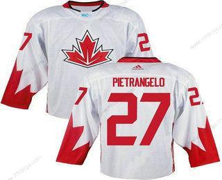 Herrar Team Kanada #27 Alex Pietrangelo Vit 2016 World Cup Stitched NHL Tröjor