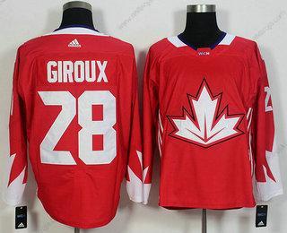 Herrar Team Kanada #28 Claude Giroux Röd 2016 World Cup Of Hockey Game Tröjor