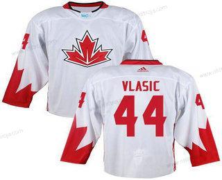 Herrar Team Kanada #44 Marc-Edouard Vlasic Vit 2016 World Cup Stitched NHL Tröjor