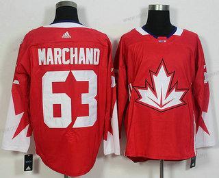 Herrar Team Kanada #63 Brad Marchand Röd 2016 World Cup Of Hockey Game Tröjor