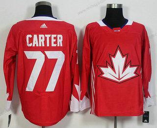 Herrar Team Kanada #77 Jeff Carter Röd 2016 World Cup Of Hockey Game Tröjor