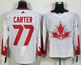 Herrar Team Kanada #77 Jeff Carter Vit 2016 World Cup Of Hockey Game Tröjor